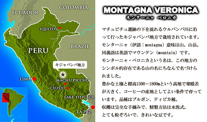 【先月のサービス豆】モンターニャベロニカ(200g)FT